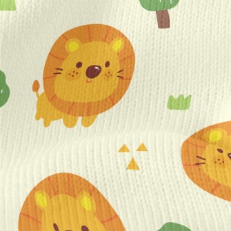 Cute Big Head Lion Stretch Jersey