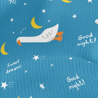 White Goose Sleeping At Night Stretch Jersey