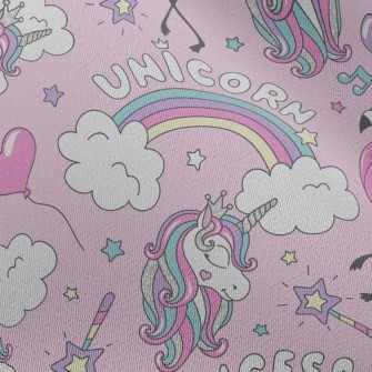 Flamingos And Fashion Unicorns Chiffon