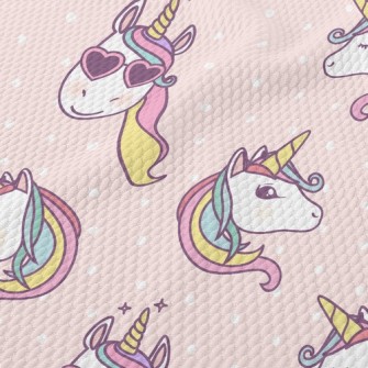 Humorous Unicorn Birdseye Piqué