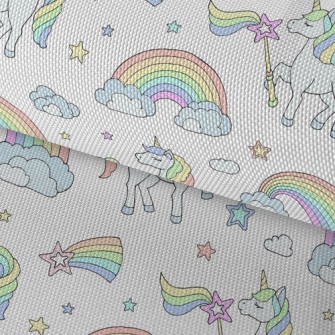 Rainbow Wand And Unicorn Waterproof Oxford