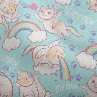 Rainbow And Unicorn Cat Dobby