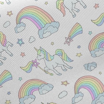 Rainbow Wand And Unicorn Twill