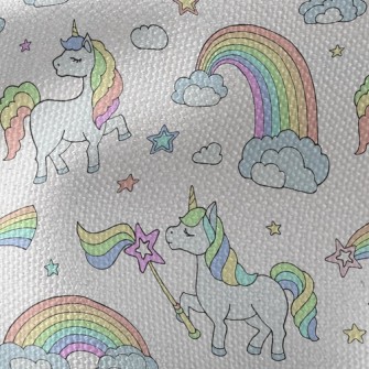 Rainbow Wand And Unicorn Waterproof Canvas