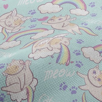 Rainbow And Unicorn Cat Performance Linen