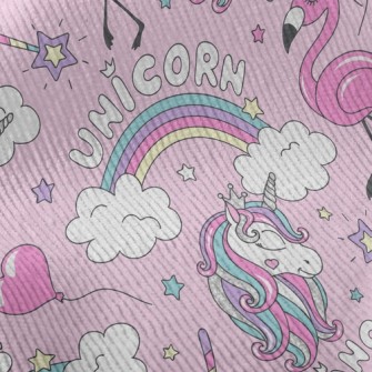 Flamingos And Fashion Unicorns Standard Corduroy