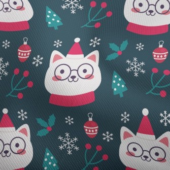 Christmas Cat Wearing Glasses Dobby