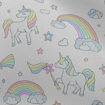 Rainbow Wand And Unicorn Chiffon