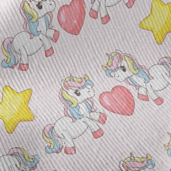 Unicorns And Hearts Standard Corduroy