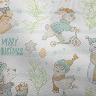 Winter Rabbit Raccoon Fox Dobby