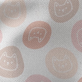 Cute Cat Badge Waterproof Canvas