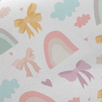 Colorful Clouds Rainbow Twill