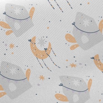 Stars, Moon And House Twill