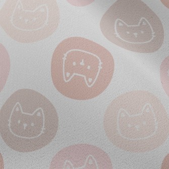 Cute Cat Badge Chiffon