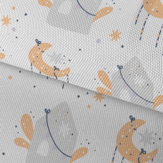 Stars, Moon And House Waterproof Oxford