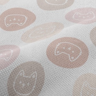 Cute Cat Badge Performance Linen