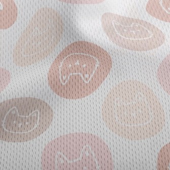 Cute Cat Badge Athletic Mesh Flat Back