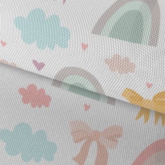 Colorful Clouds Rainbow Waterproof Oxford