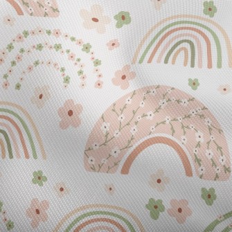 Rainbow Made Of Pastel Flowers Dobby