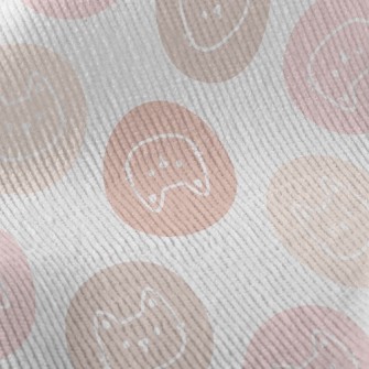 Cute Cat Badge Standard Corduroy