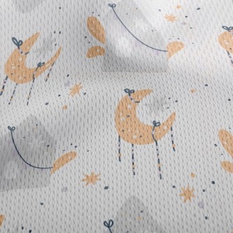 Stars, Moon And House Athletic Mesh Flat Back