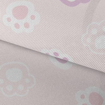 Cute Cat Paw Footprints Waterproof Oxford