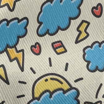 Thundery Rainy Day Standard Corduroy