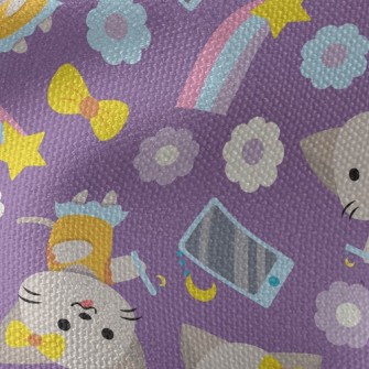 Tech Girl Cat Waterproof Canvas