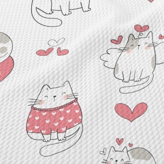 Full Of Love For Cats Birdseye Piqué