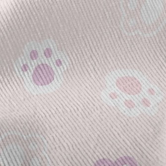 Cute Cat Paw Footprints Standard Corduroy