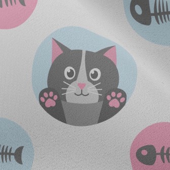 Cat And Fish Bones Chiffon