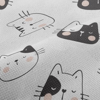 Funny Cat Head Performance Linen