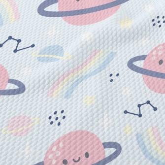 Rainbow Planet Birdseye Piqué