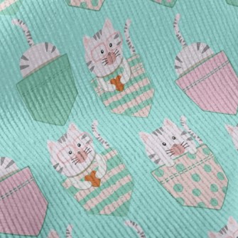 Pocket Gray Kitten Standard Corduroy