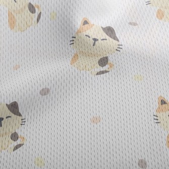Cute Cat Athletic Mesh Flat Back
