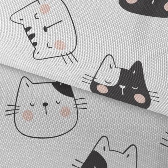 Funny Cat Head Waterproof Oxford
