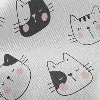 Funny Cat Head Standard Corduroy