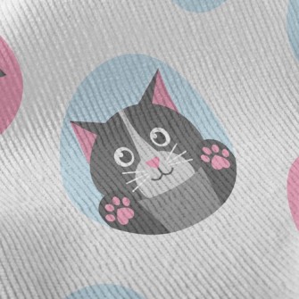 Cat And Fish Bones Standard Corduroy