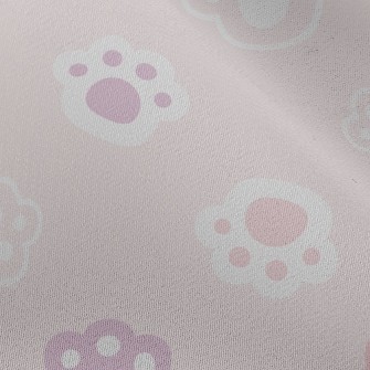 Cute Cat Paw Footprints Chiffon