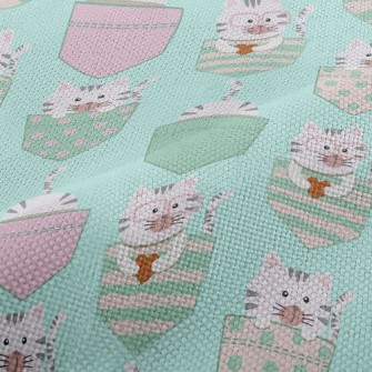 Pocket Gray Kitten Performance Linen