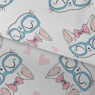 Temperament White Cat Waterproof Oxford
