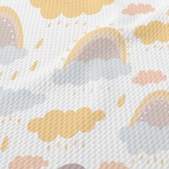 Rainbow Rain Birdseye Piqué