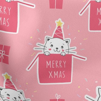 Cat In Gift Box Stretch Ponte