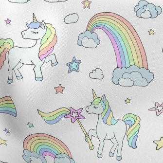 Rainbow Wand And Unicorn Stretch Ponte