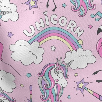Flamingos And Fashion Unicorns Stretch Ponte