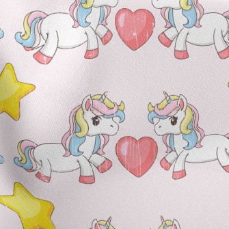 Unicorns And Hearts Stretch Ponte