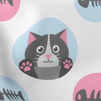 Cat And Fish Bones Stretch Ponte