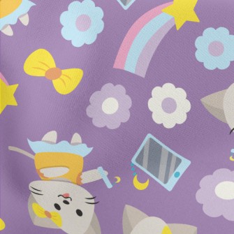 Tech Girl Cat Stretch Ponte