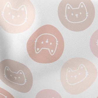 Cute Cat Badge Stretch Ponte
