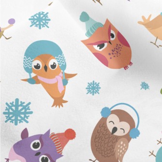 Winter Owl Micro Fleece